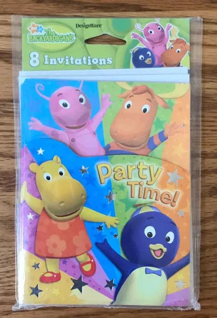 Nick Jr The Backyardigans Party Time Birthday Invitations New Free