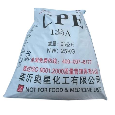 White Cpe Chlorinated Polyethylene Packaging Type Bag Packaging Size