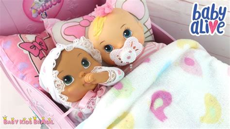 Baby Alive Minha Boneca Recem Nascida Duda E Bruninha Rotina Da Noite