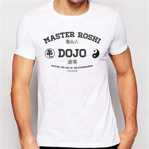 Carta Moda Impreso Camiseta De Los Hombres Maestro Roshi Dojo Fr O