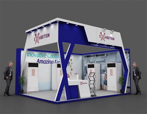 4 Exhibition Stall 2 Sides Open 3D Model By Manishsingla1994