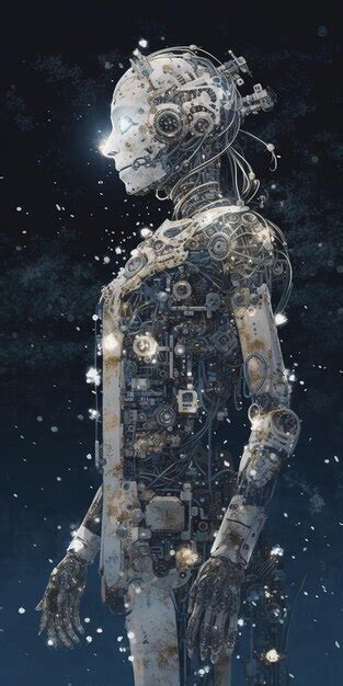 premium ai image  cover   book  robot   author