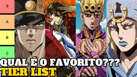 Qual O Melhor Jojo De Jojo S Bizarre Adventure Minha Lista Tier