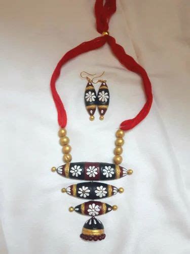 Multicolor Terracotta Necklace Set Size Adjustable At Rs 100 Set In