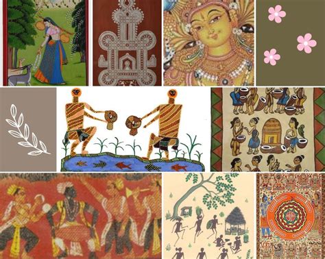 Traditional Handmade Paintings And Tribal Folk Art Of India