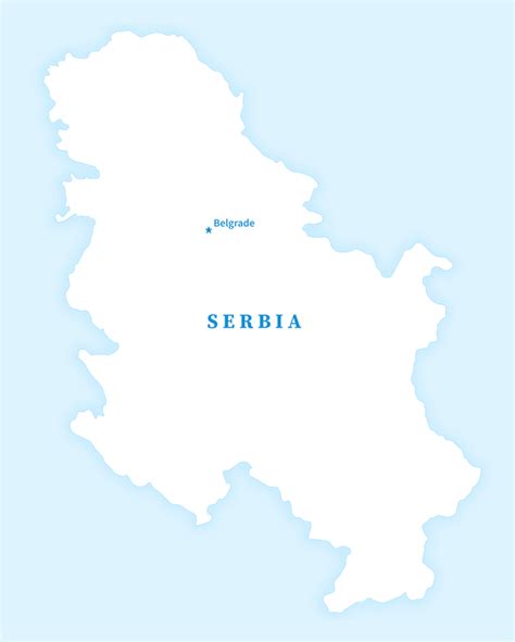 Serbia Administrative Boundaries Vector Map Boundless Maps