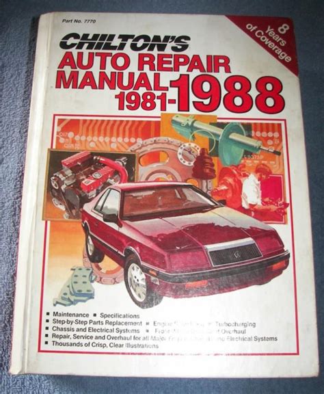 Find Chilton S Auto Repair Manual Hc To All Models Clear