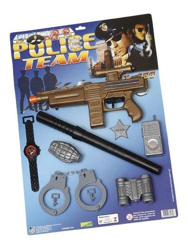 Kit Policia Infantil Mini Policial Arma Algema Rel Gio Mercadolivre