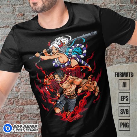 One Piece Anime Vector T-shirt Design Template #2 – BuyAnimeTshirtDesigns