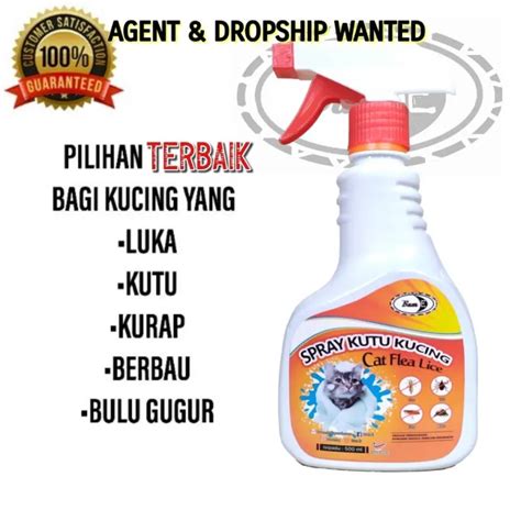 Ubat Kutu Kurap Hama Sporo Luka Berbau Kucing Bam E 500ml Lazada