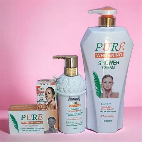 Pure Whitening Exclusive Body Lotion, Face Cream, Soap & Shower Cream ...