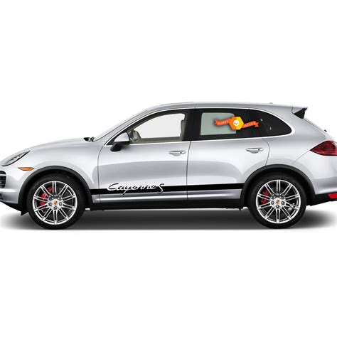 Porsche Cayenne Turbo Side Line Stripes Decals Stickers