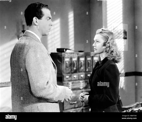 DOUBLE INDEMNITY, from left, Fred MacMurray, Jean Heather, 1944 Stock ...