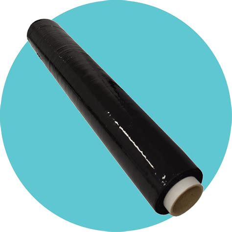 Triplast 1 Roll X 400mm Black Pallet Stretch Wrap Extra Long Roll