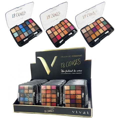 Paleta De Sombras Cores Vivai Shopee Brasil