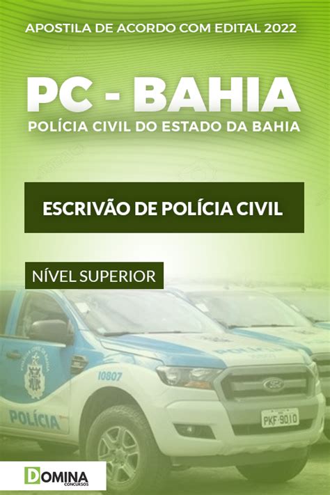 Apostila Concurso Pc Ba Escriv O De Pol Cia