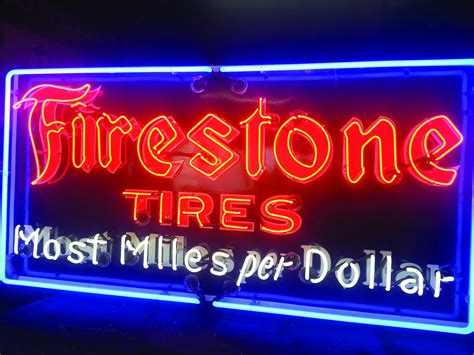 Firestone Porcelain Neon Sign Auburn Fall Rm Sotheby S