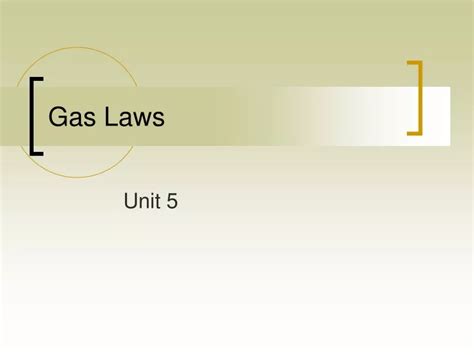 Ppt Gas Laws Powerpoint Presentation Free Download Id9132467