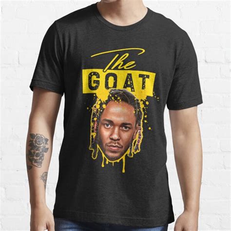 Kendrick The Rap Goat Hip Hop Illustration Portrait Gold ©music