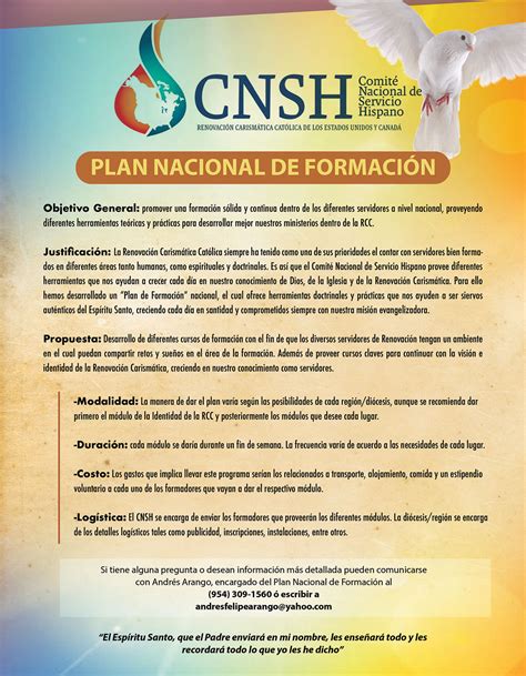 Plan nacional de formación RCC Hispana