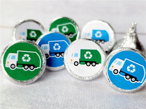 180 - Garbage Truck Stickers Recycle Truck Stickers Garbage Truck Favo – CRAFTY CUE