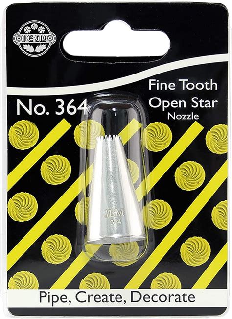 Pme Jem Fine Tooth Open Star Piping Nozzle No Silver Amazon Co