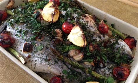 Baked Whole Sea Bream Recipe Pescetarian Kitchen