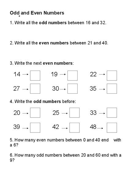 Even And Odd Numbers Worksheet For 2nd 3rd Grade Lesson Planet