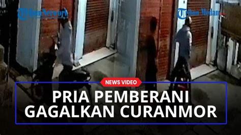 Aksi Heroik Pria Pemberani Gagalkan Pencurian Sepeda Motor Di Kos