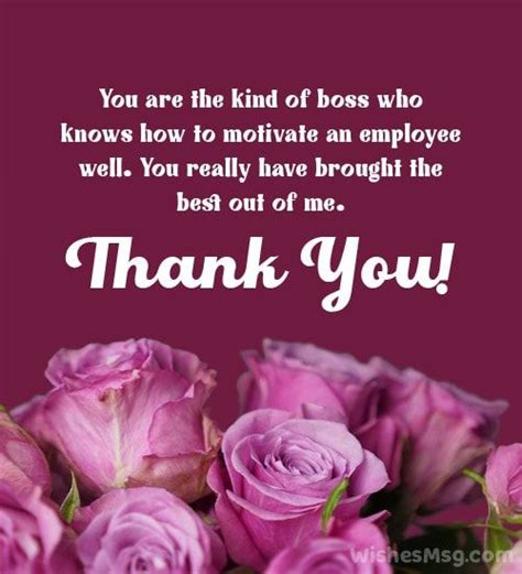 Thank You Boss Quotes Best Thank You Message Thank You Quotes