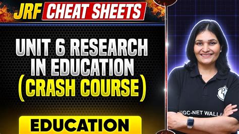 Ugc Net Education Crash Course Unit Research In Education Ugc Net