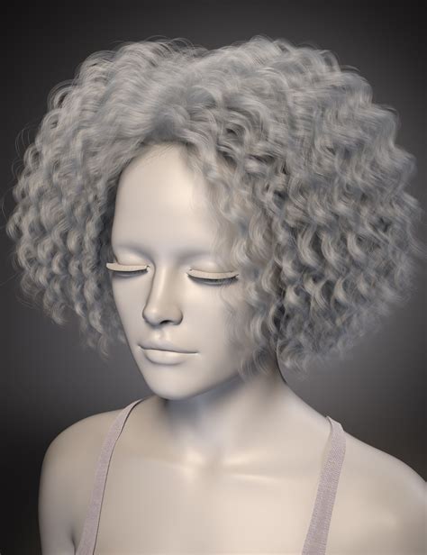 Fe Personalized Afro Curls Hair For Genesis Daz D