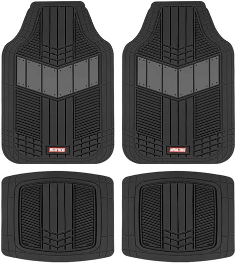 Motor Trend Universal Fit Car Floor Protectors 4 Piece