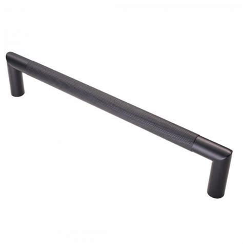 Mm Matt Black Knurled Mitred Pull Handle Swp Mb