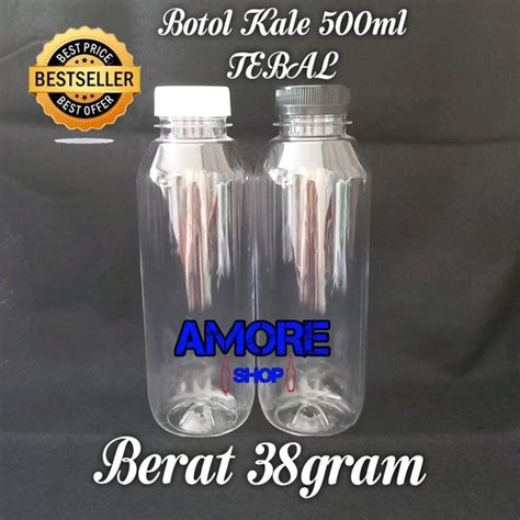 Jual Botol Kale Ml Ml Cap Mm Botol Plastik Pet Kopi Boba