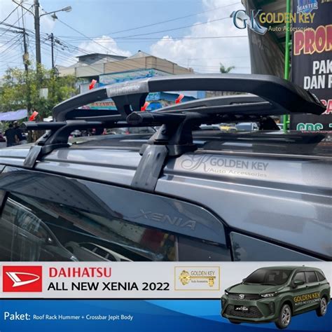 Jual PAKET All New Xenia 2022 Roof Rack Hummer Crossbar Jepit Body