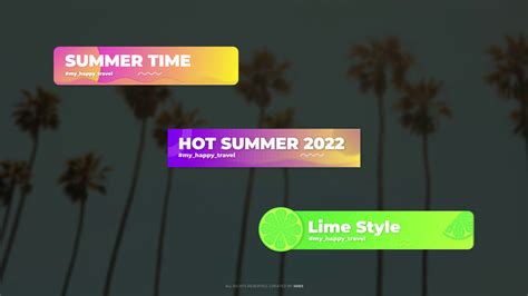 Apple Motion Template Lower Thirds Summer Fcpx Sbv