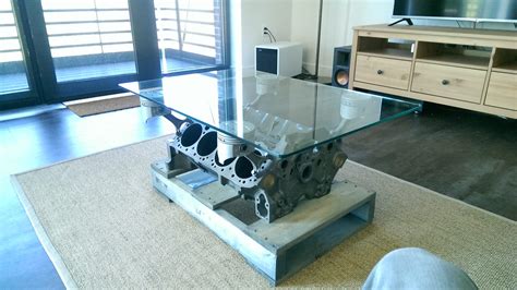 Making The Engine Block Coffee Table