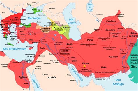 Mapa Del Imperio De Alejandro Magno Social Hizo