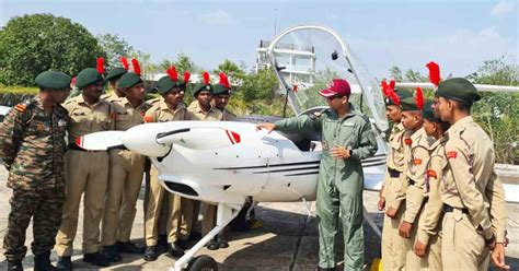 Pune NDAs Super Dimona Aircraft Takes Off To Air Force Academy To