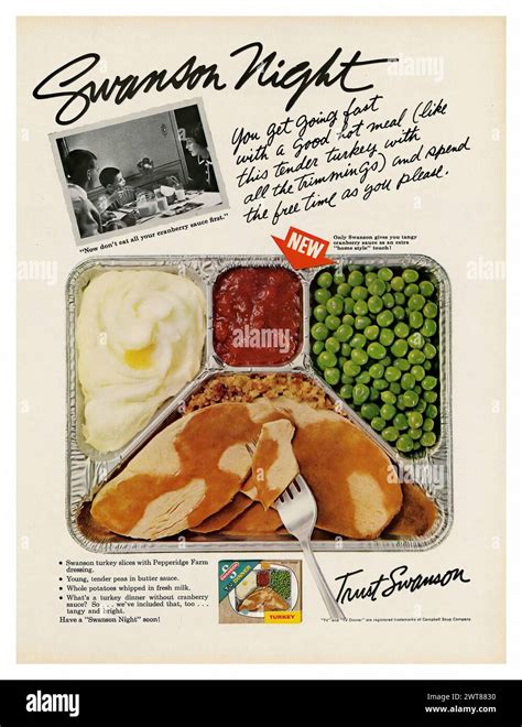 Swanson TV Dinner (1965) - Vintage american magazine press advertising ...