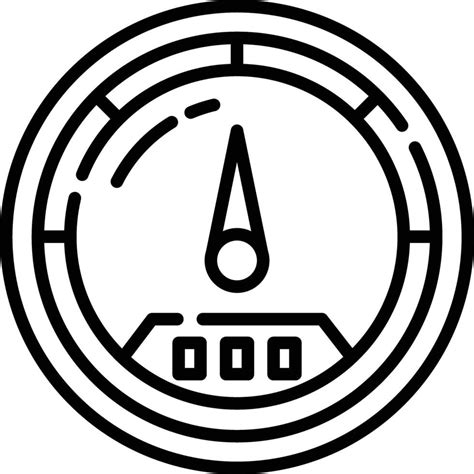 meter outline illustration  vector art  vecteezy