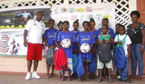 Football Gear Supplies Donated To Enterprise Primary Stabroek News