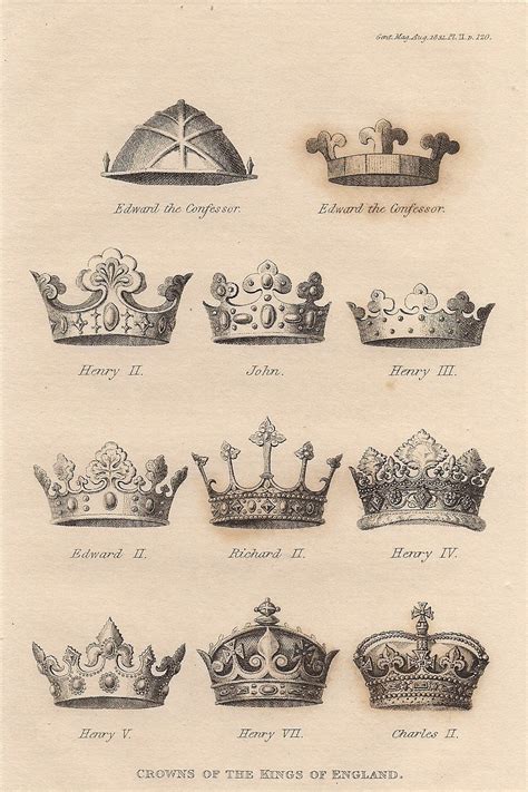 Royal Crowns British Crowns Fine Art Print for Your Royal Loyal Friends ...