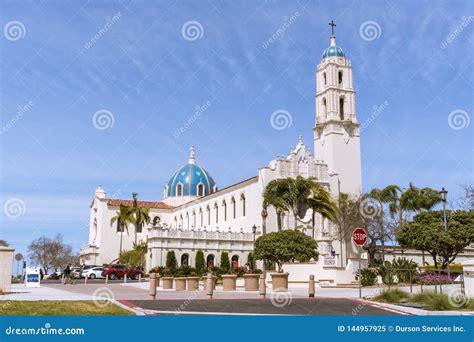 University of San Diego Campus Editorial Image - Image of blue ...