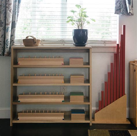 Our Sensorial Shelves Highland Montessori School