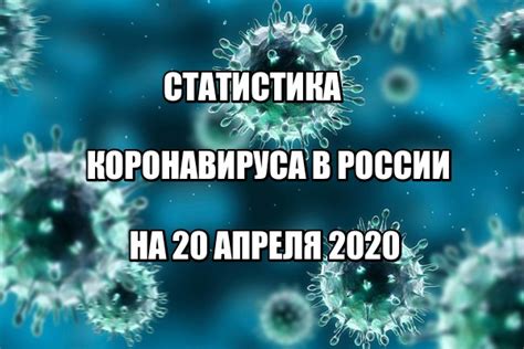 Статистика заболевших коронавирусом на 20 апреля 2020 в России