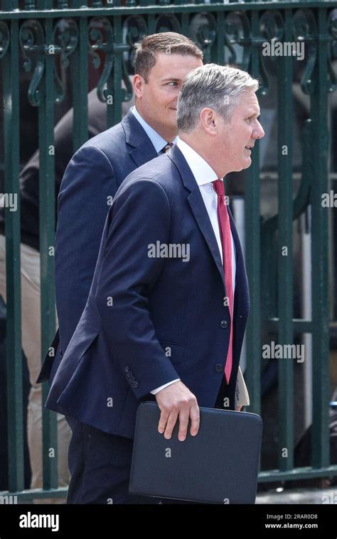 Uk Th July Labour Leader Sir Keir Starmer And Wes Streeting