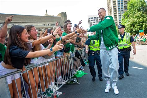 Photos Boston Salutes Nba Champion Celtics With A Parade Wbur News