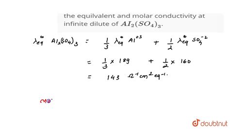 Molar Conductivity Of Metals